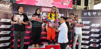 Pembalap Sulsel Raja di Kelas Bracket 9 Detik Kejurnas Drag Race Seri II