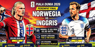 Inggris vs Norwegia : Adu Tajam Dua Bomber